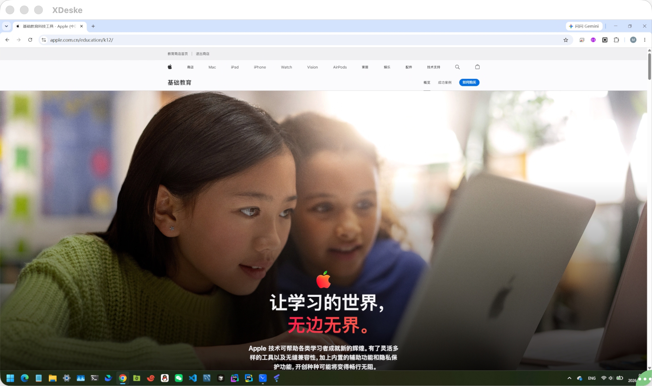 XDeske 远程桌面会话画面